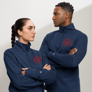champion quarter zip pullover athletic navy front 67ac6d6b75b7e